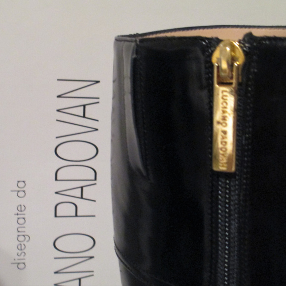 Luciano Padovan: Black Patent Boots, EU 36/US 6 - Picture 6 of 8